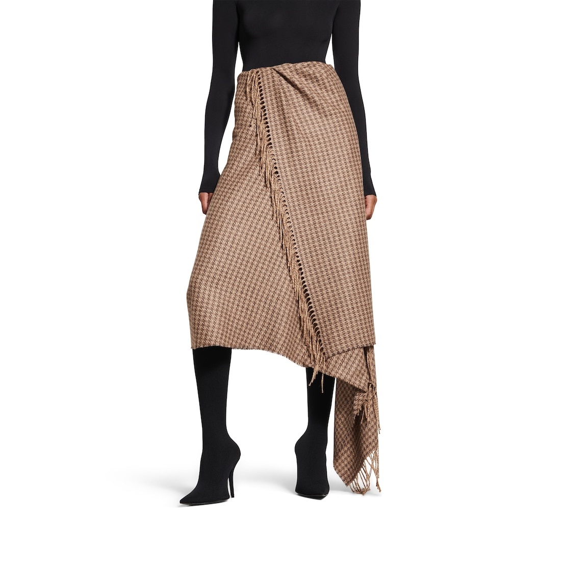 Women's Scarf Skirt  in Brown - 5