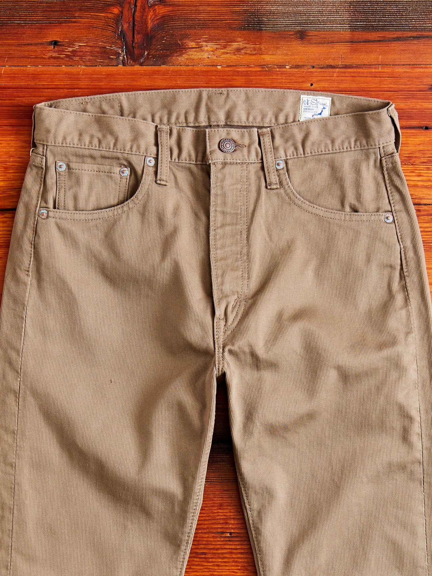 107 Ivy Fit Cotton Pique Pants in Dusty Olive - 3