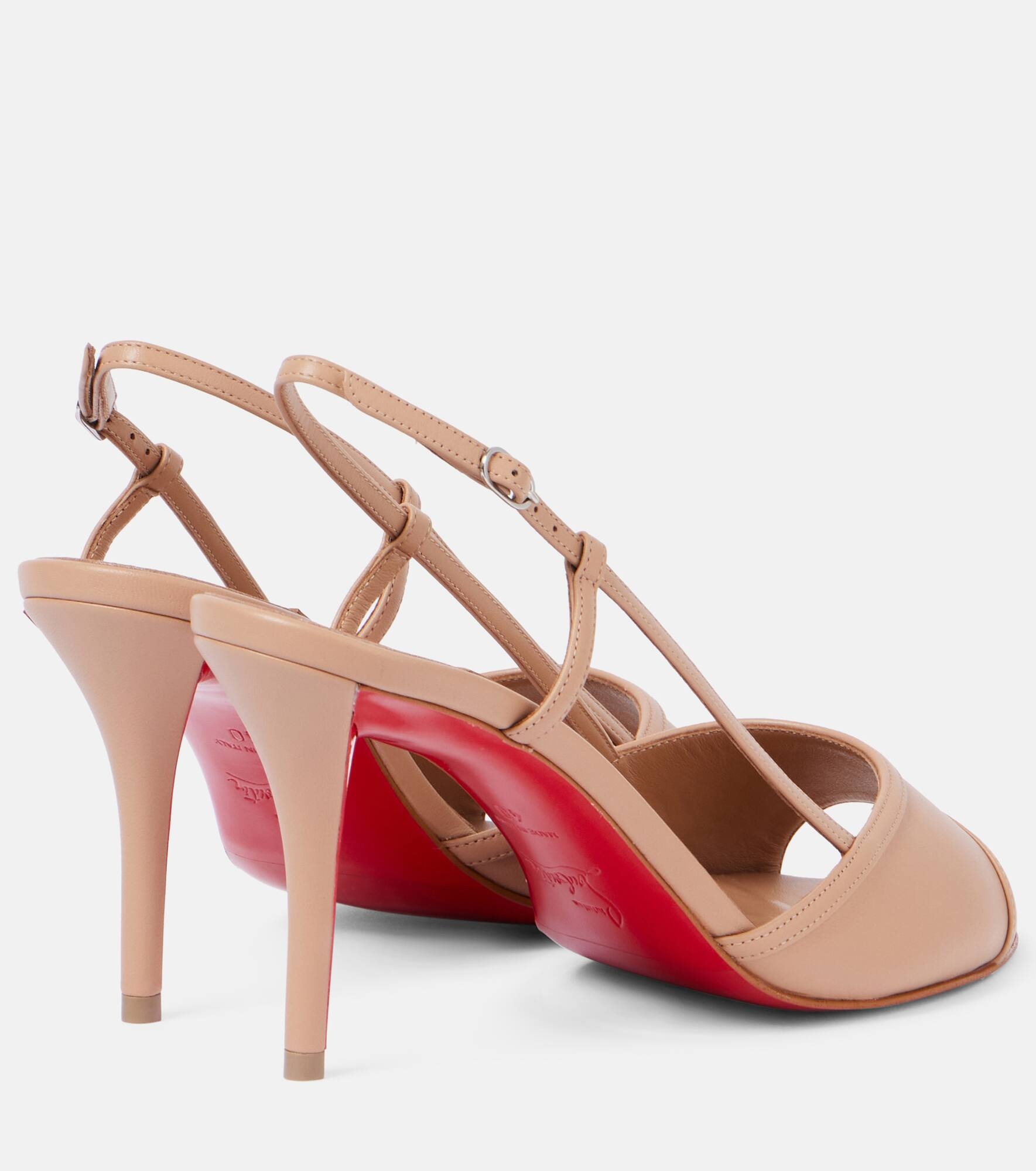 Miss Z 80 patent leather slingback pumps - 2