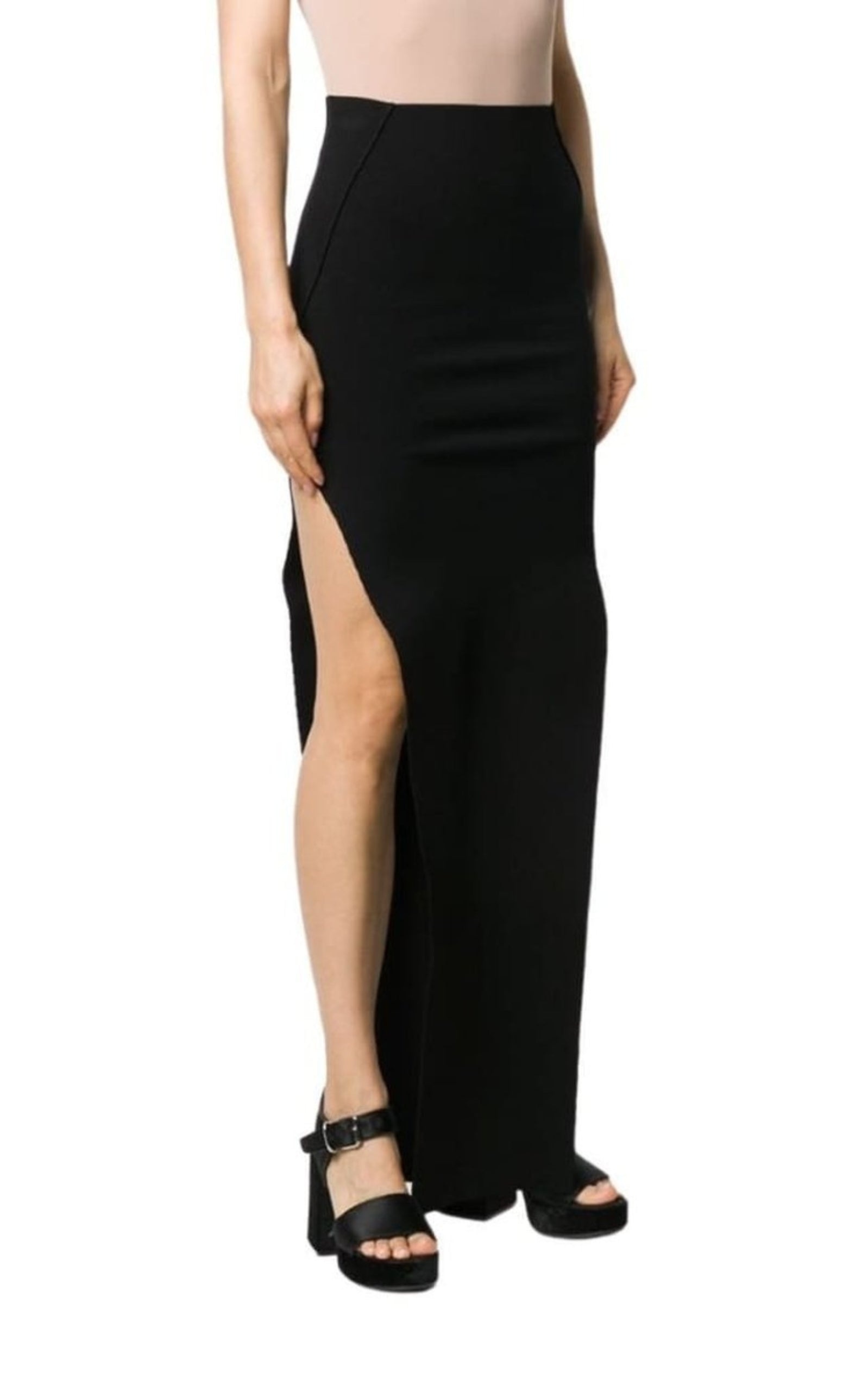 Side Slit Pull-on Skirt - 3