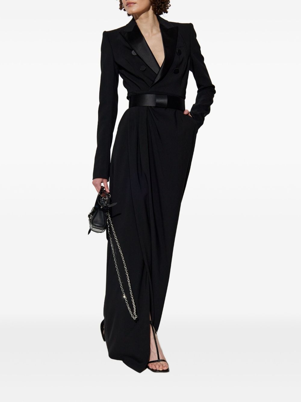 tailored maxi dress - 3