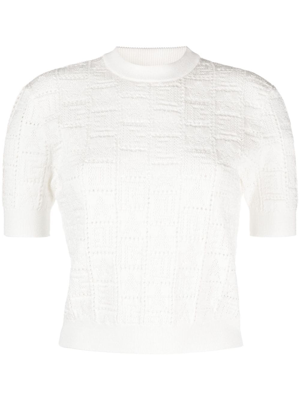 monogram-jacquard top - 1