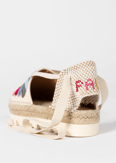 Paul Smith Ivory 'Kira' 'Swirl' Platform Sandals outlook