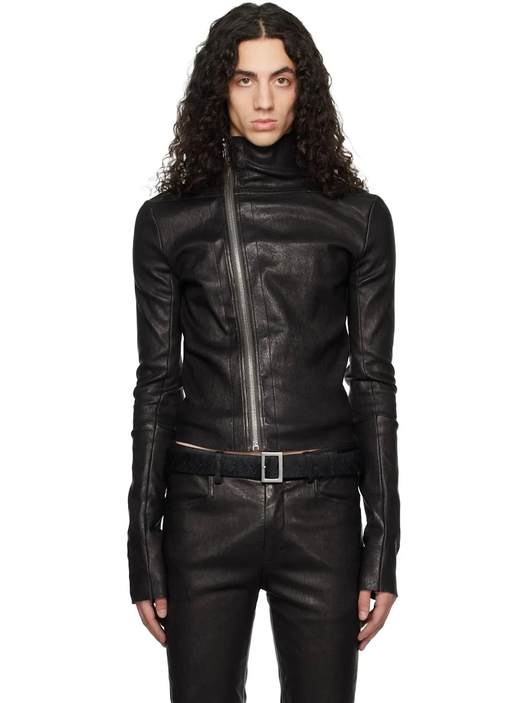 Black Temple Gary Leather Jacket - 1