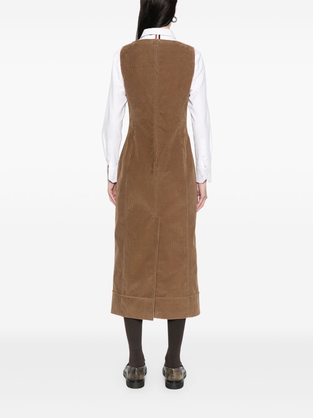 corduroy midi dress - 4