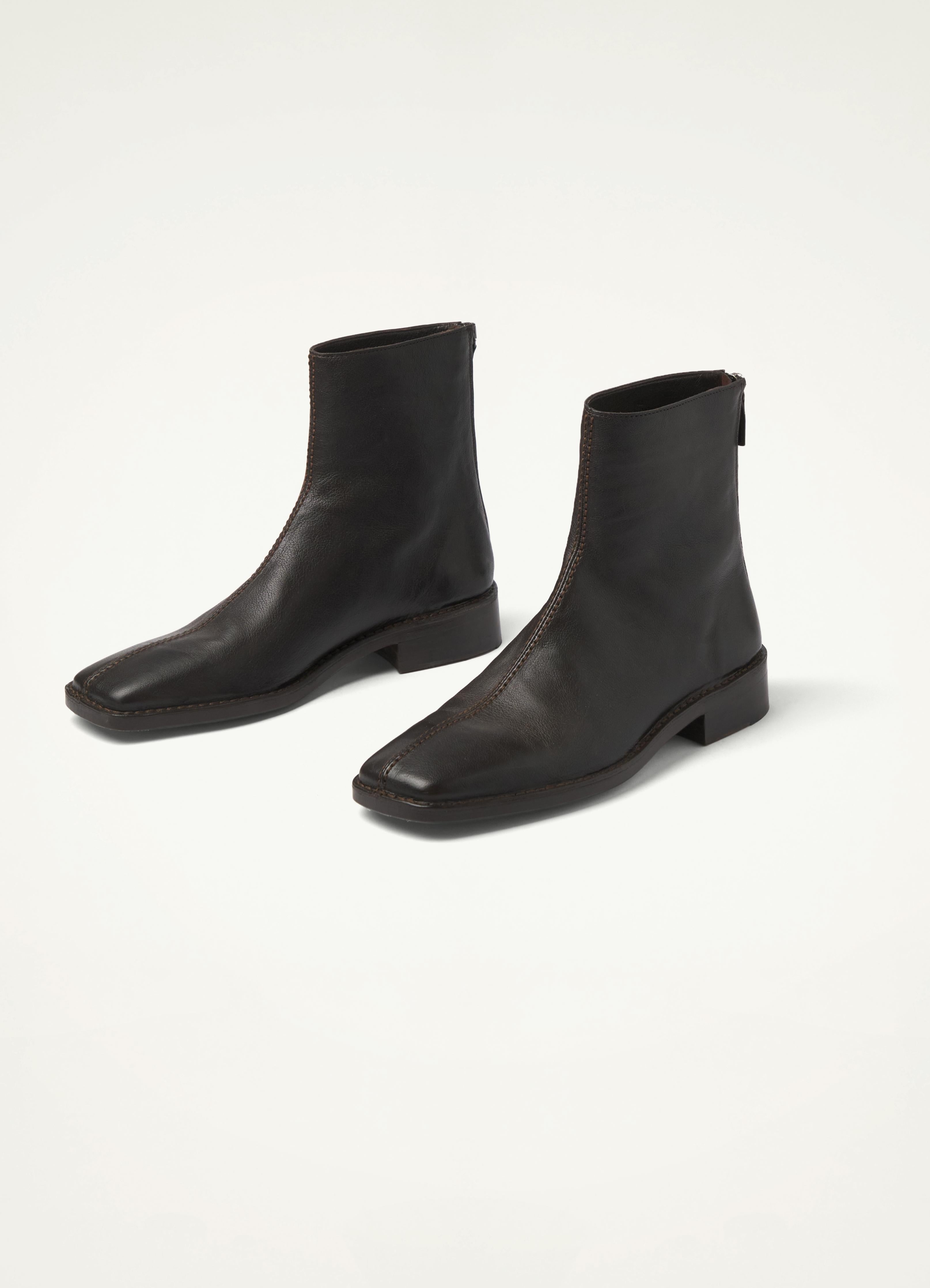 PIPED ZIPPED BOOTS - 5