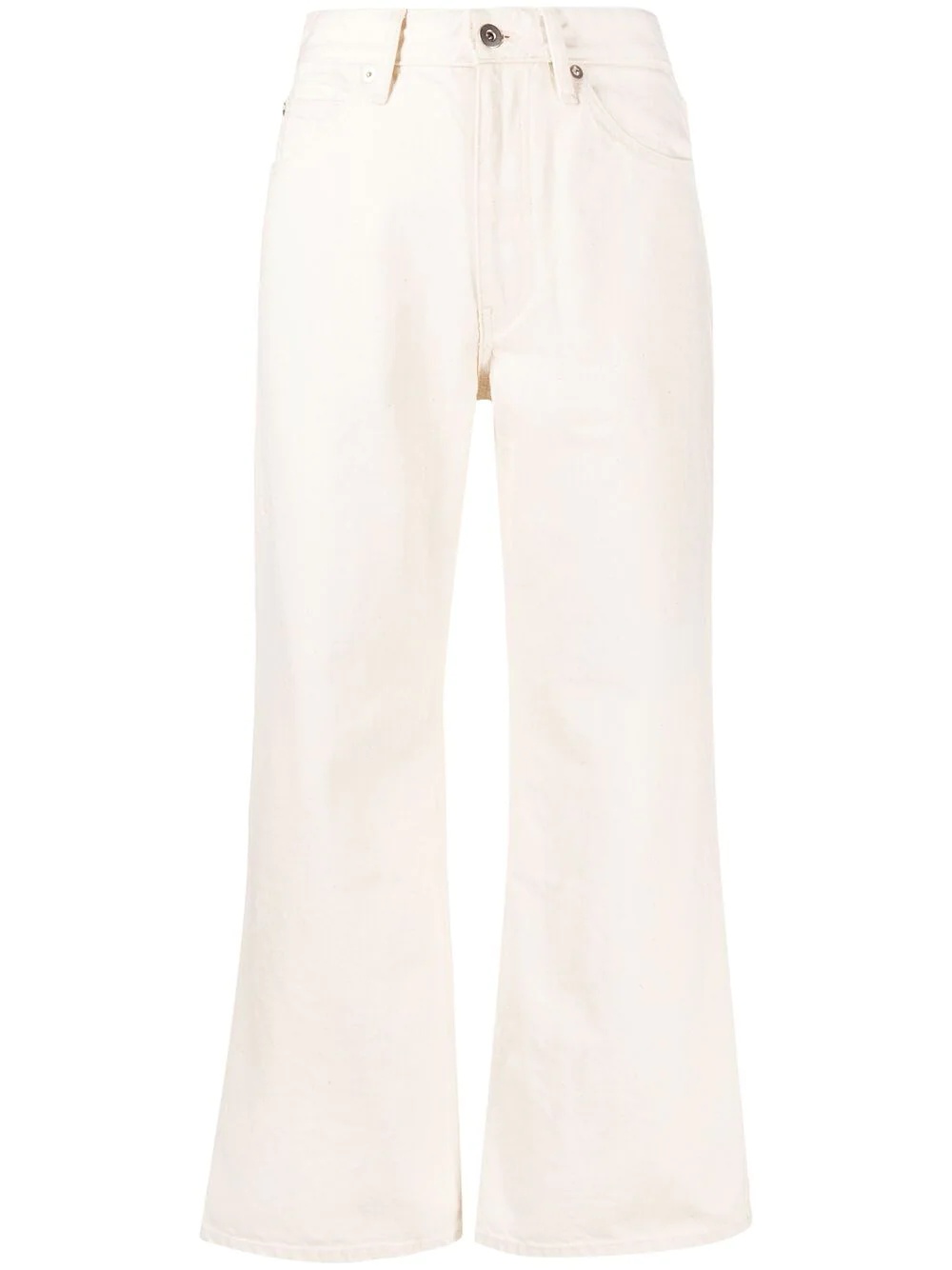 cropped flared trousers - 1