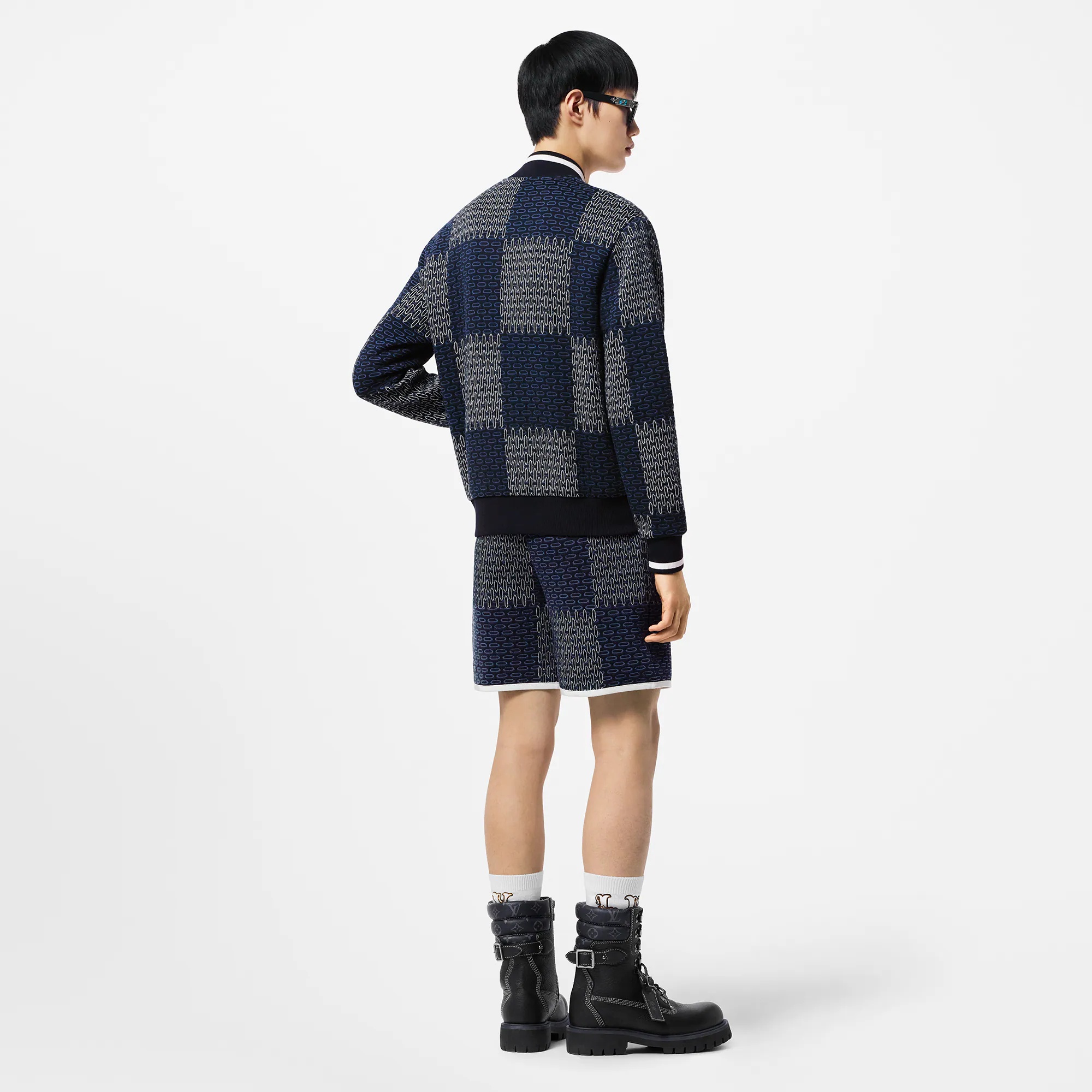 Damier Quilted Cotton Shorts - 3