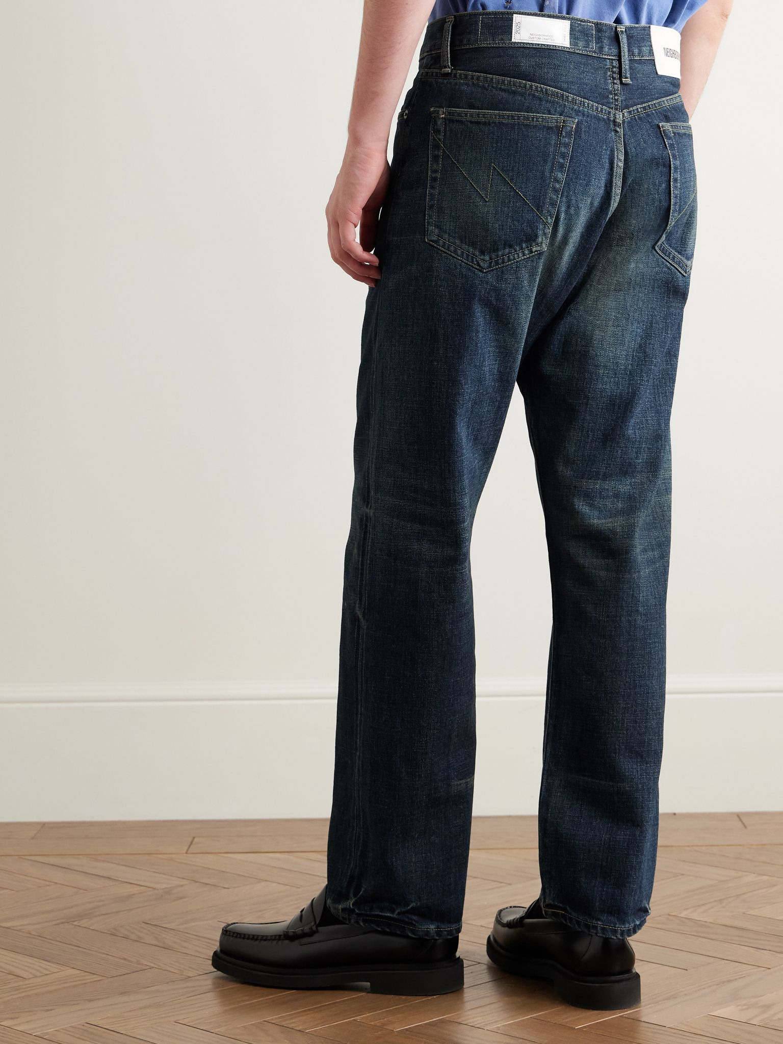 DP Basic Straight-Leg Selvedge Jeans Indigo - 4
