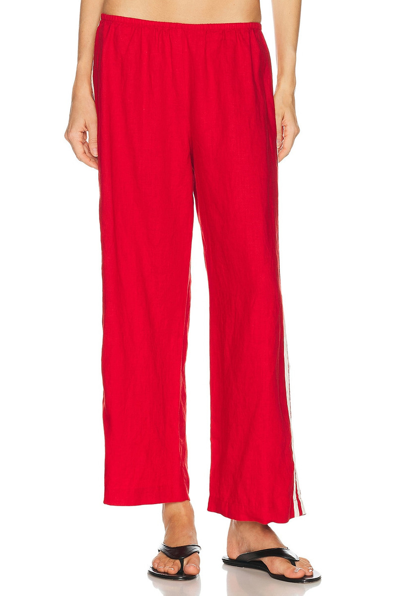 The Linen Crop Racer Stripe Pant 2
