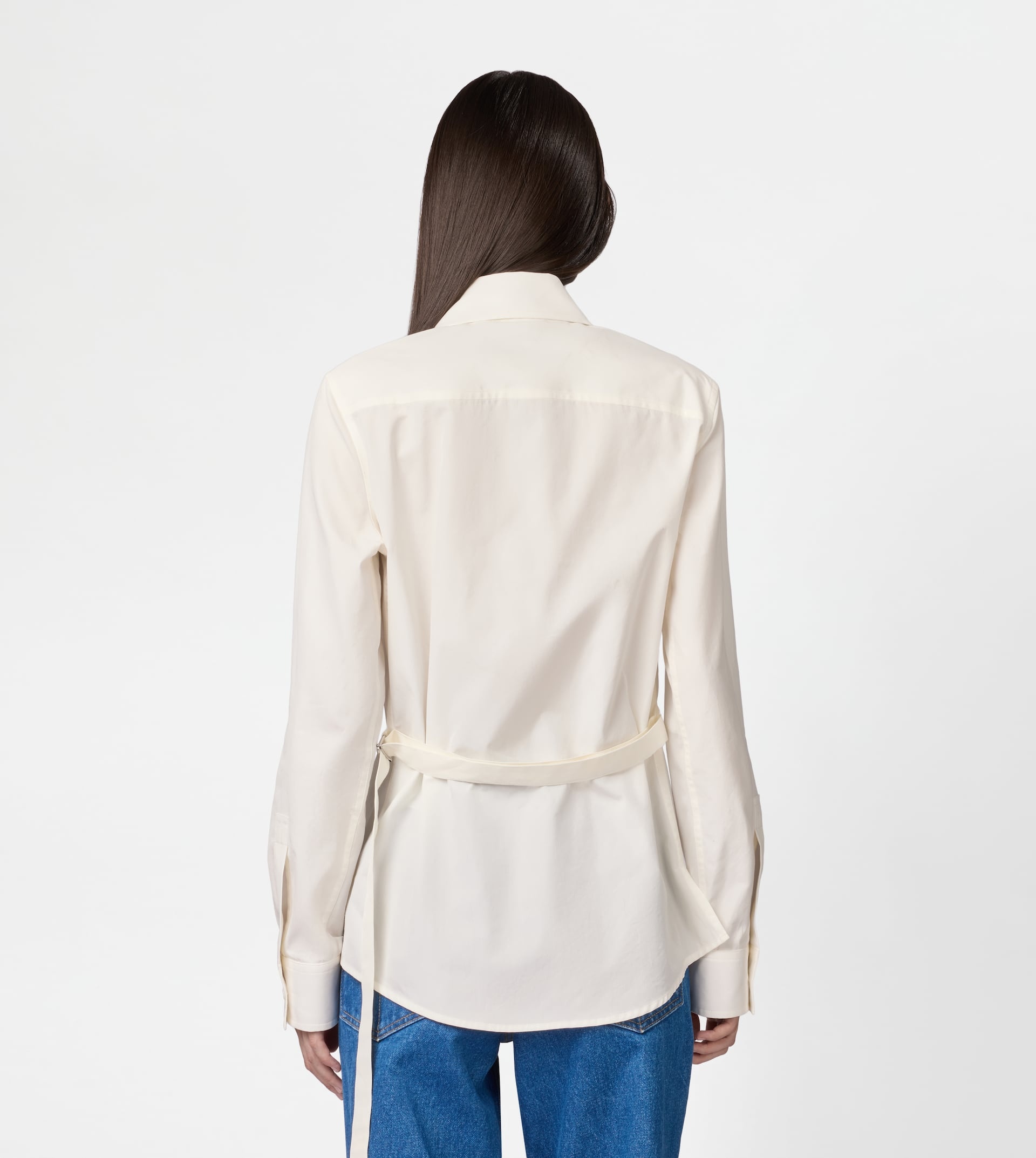 SHIRT IN POPLIN - WHITE - 5