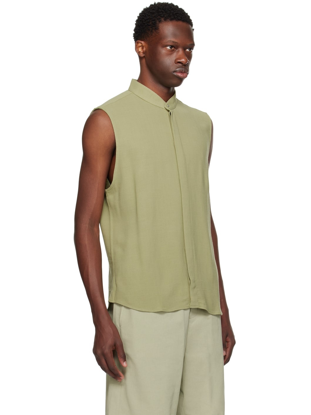 Green Sleeveless Shirt - 2