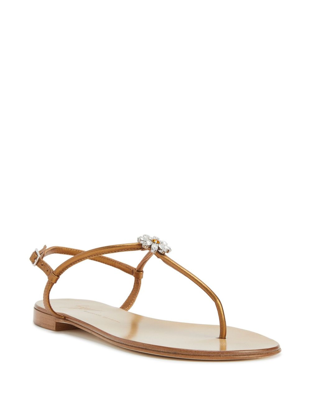 Geltrude crystal-flower sandals - 2