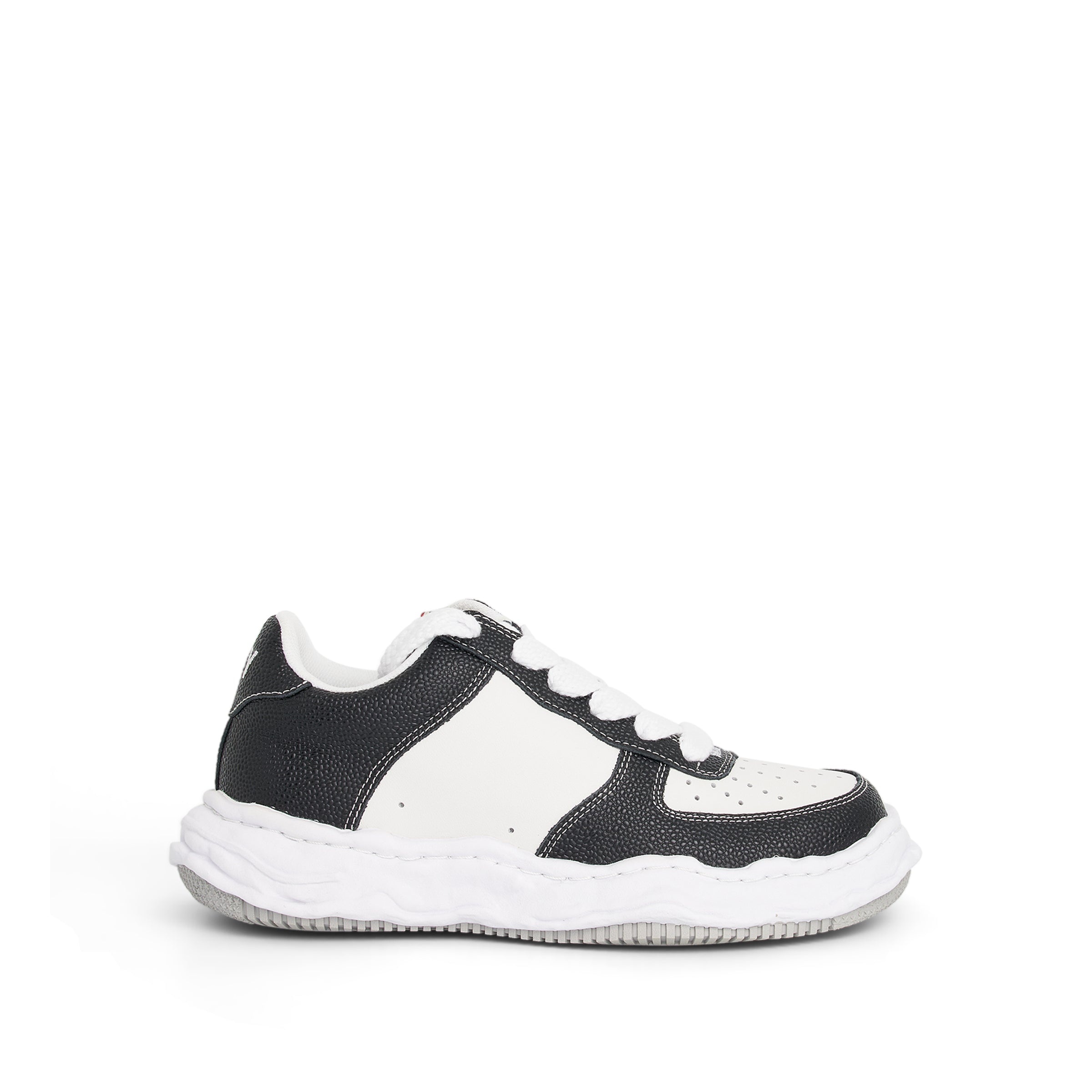 Wayne OG Basket Low Top Sneaker in Black/White - 1