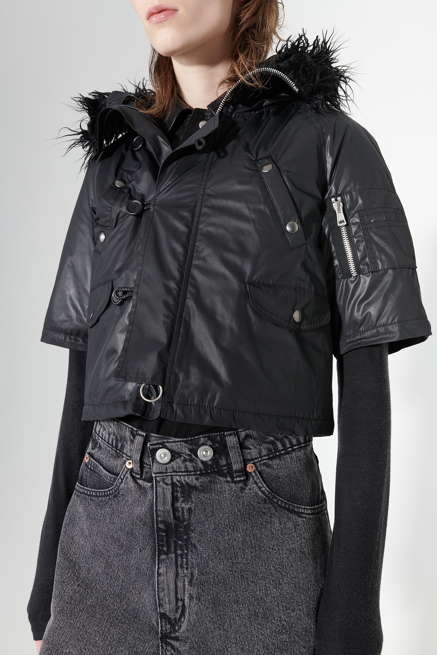 Tiny Parka Black Wax Mirage Tech - 3