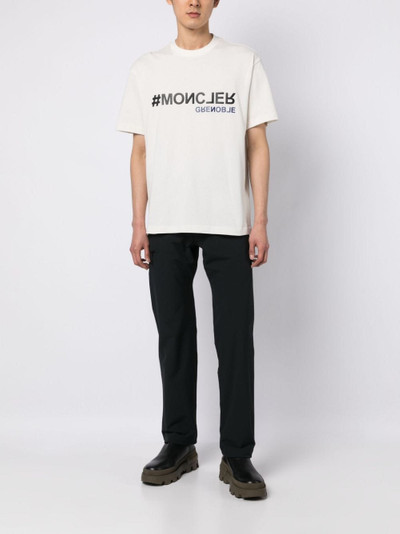 Moncler Grenoble logo-stamp cotton T-shirt outlook