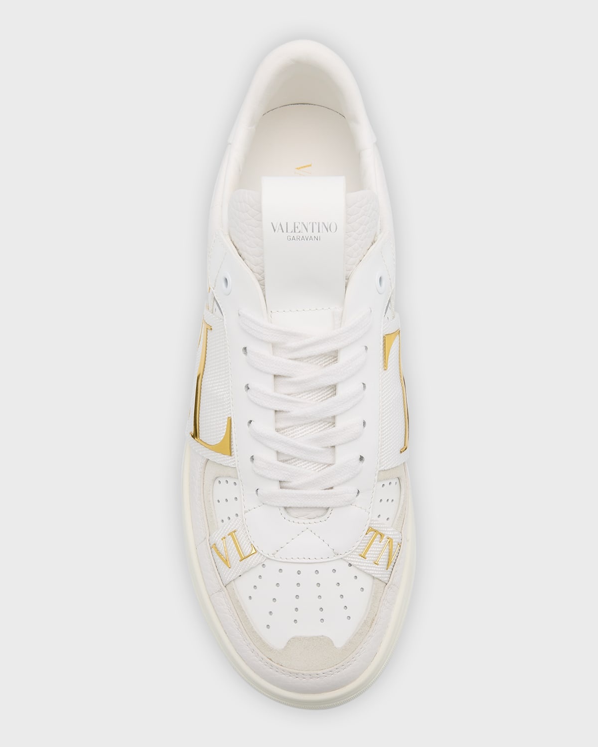 VL7N Metallic Web Logo Low-Top Sneakers - 5