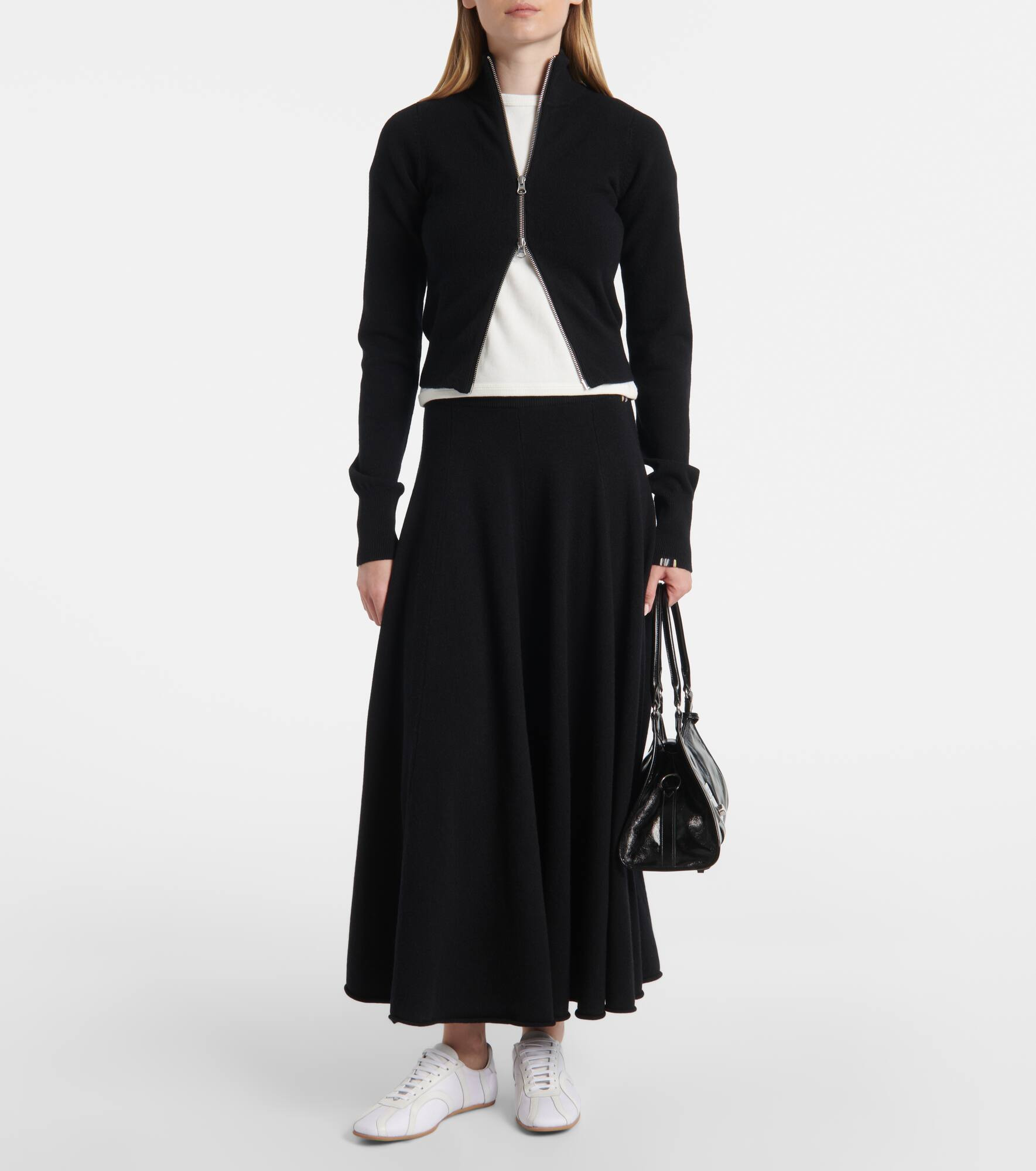 N°302 Lemon cashmere-blend zip-up jacket - 2
