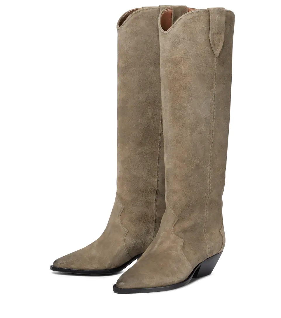 Denvee suede knee-high boots - 5