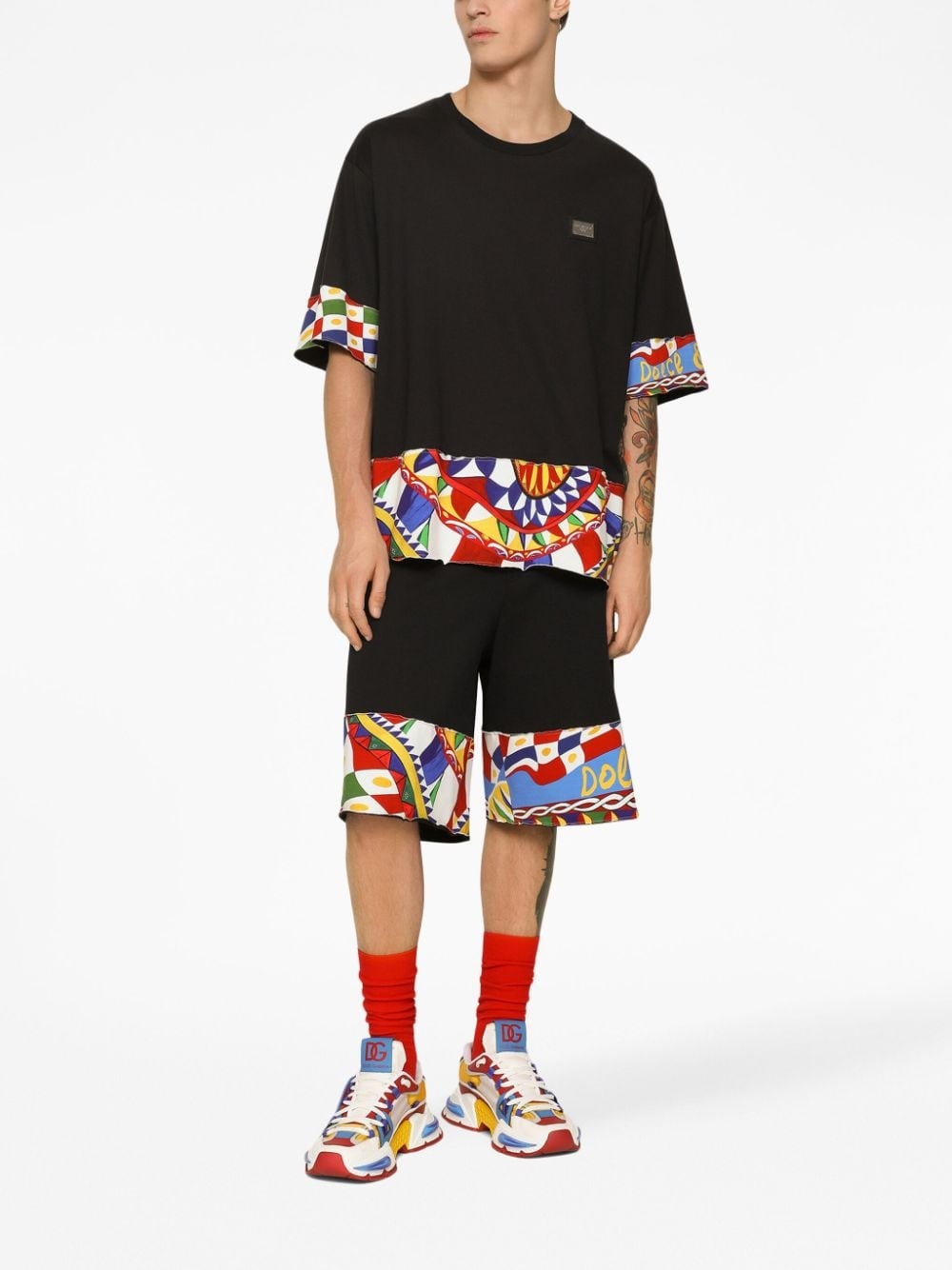 abstract-pattern bermuda shorts - 3