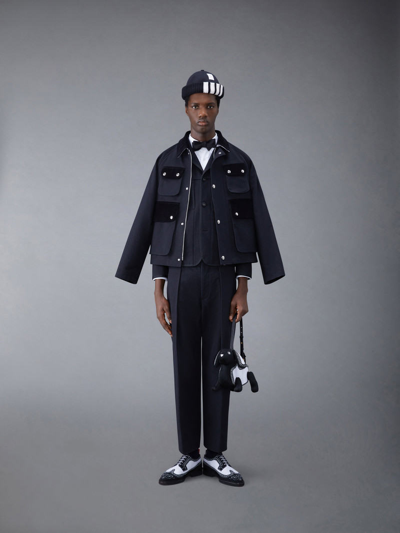 SELVEDGE DENIM CROPPED RELAXED FIELD JACKET 3