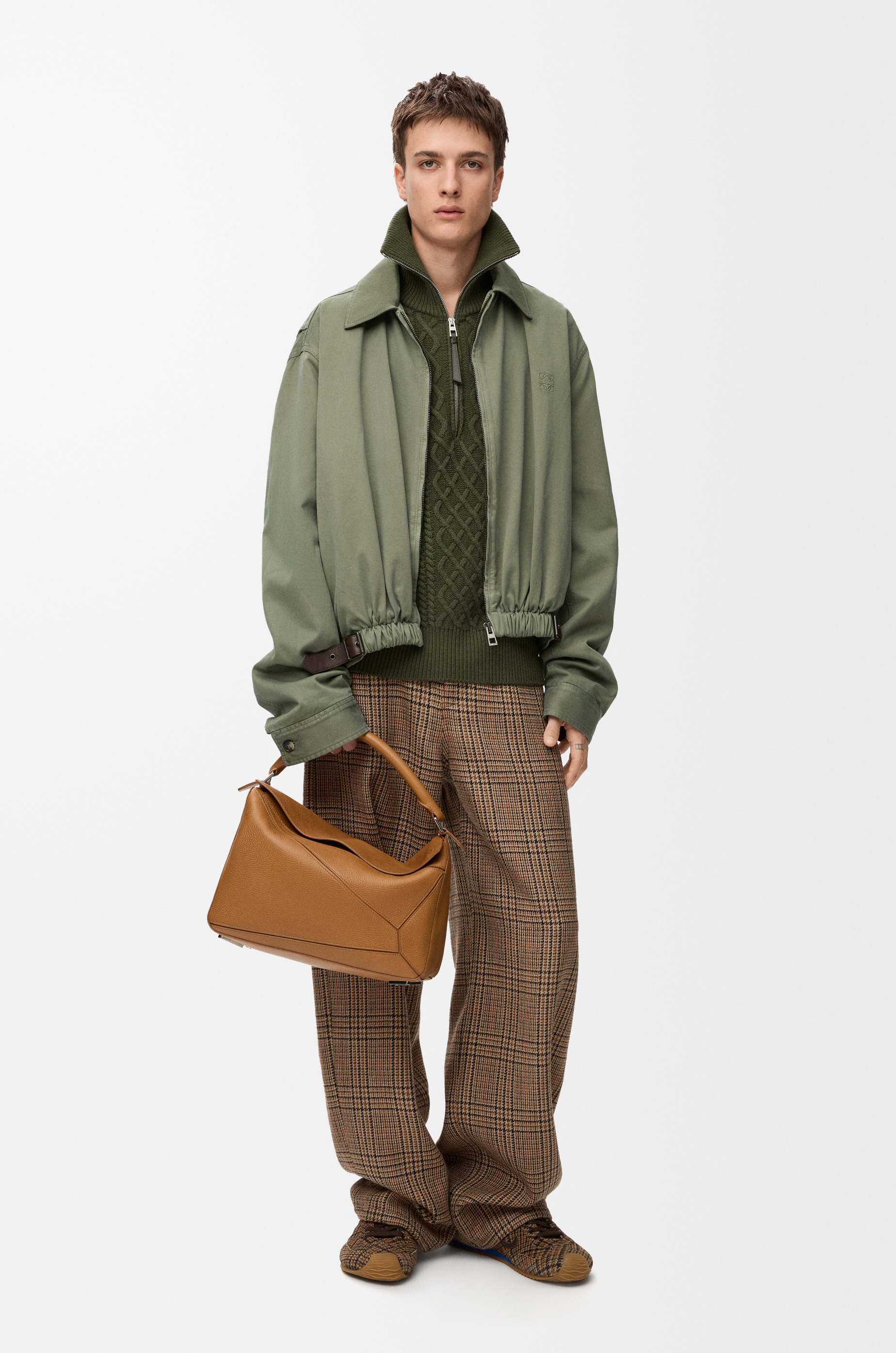 Belted jacket in cotton - 2