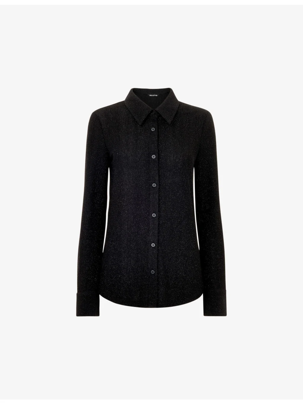 Eva Sparkle slim-fit stretch-woven shirt - 1