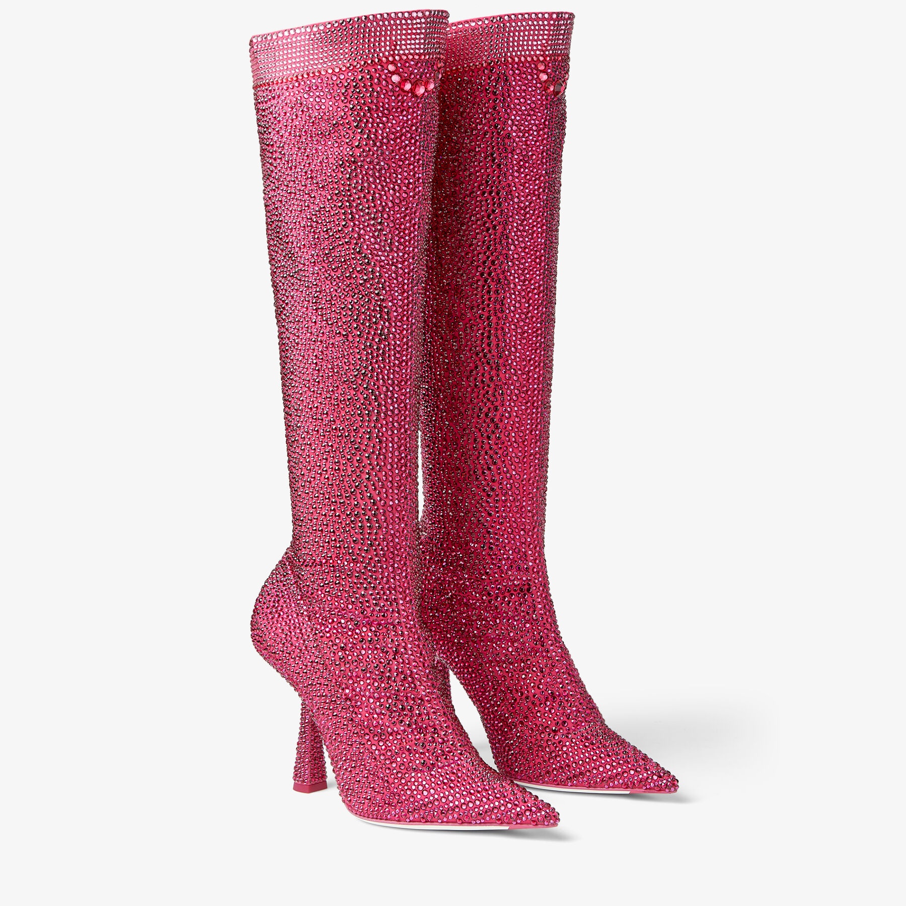 Sailor Moon Crystal Boot 100
Moon Pink Mix Stretch Jersey Boots with Crystals - 3