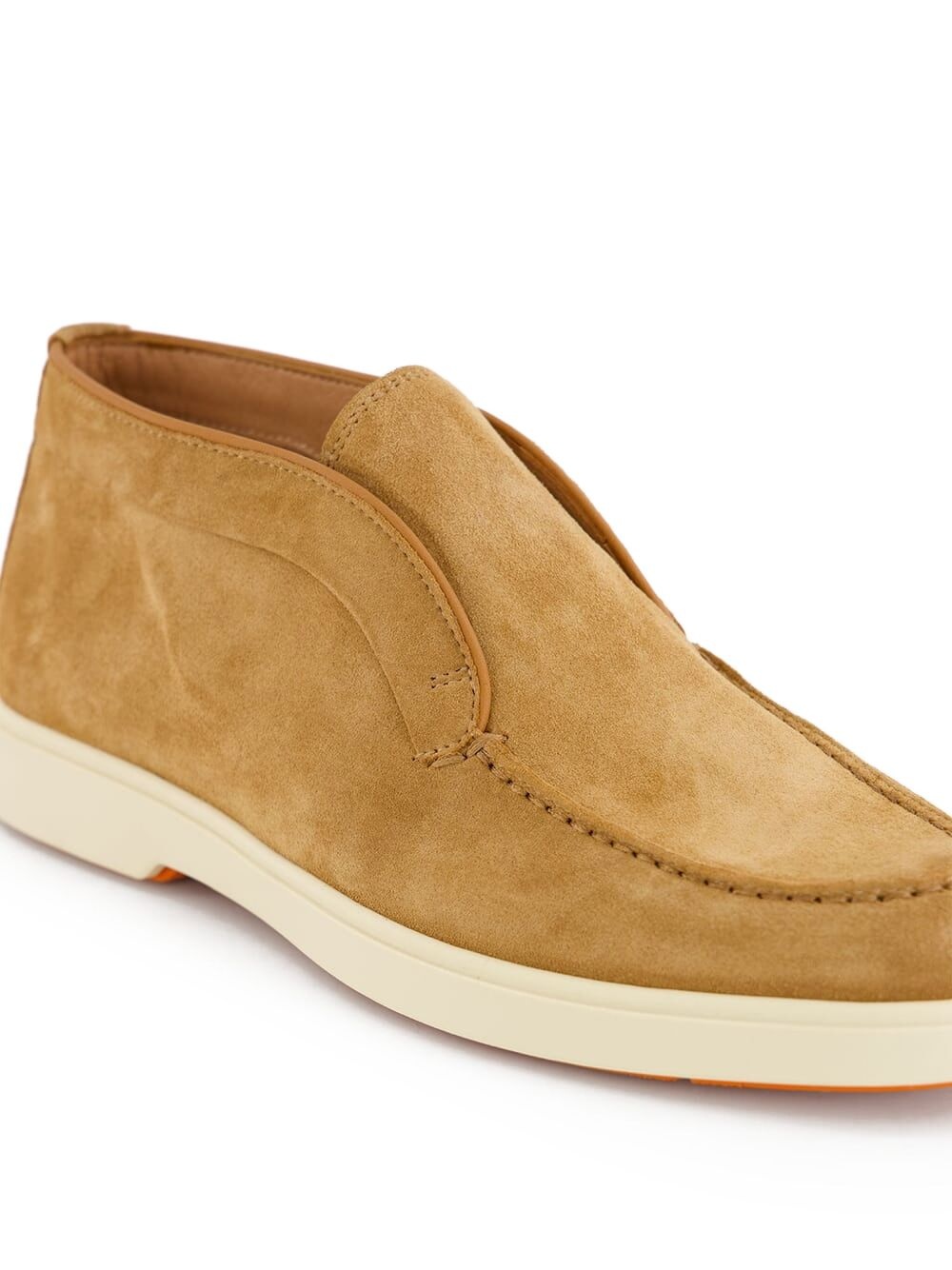 suede slip-on boots - 7