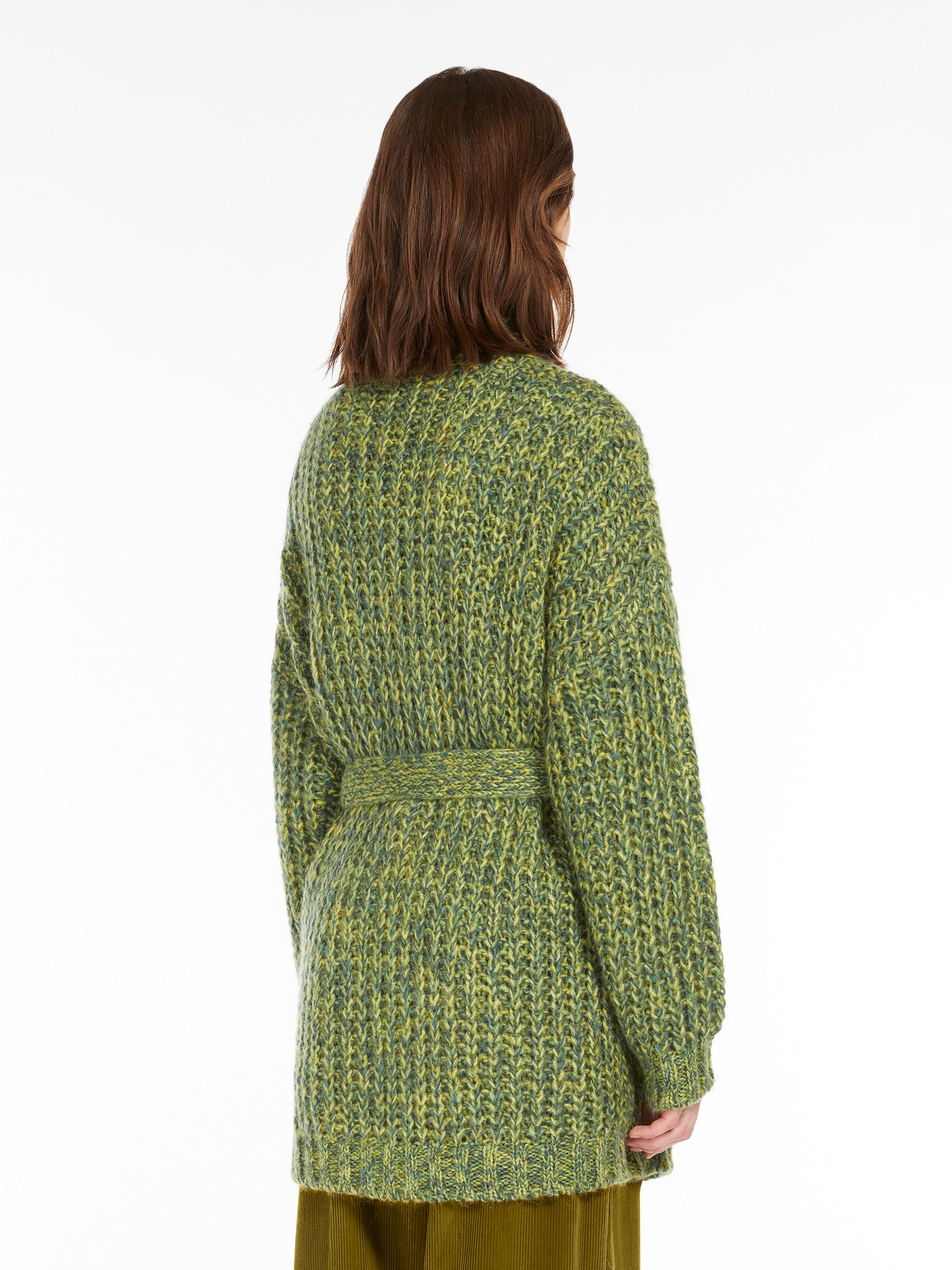 JOSEF Rib-knit mohair chiné cardigan - 4