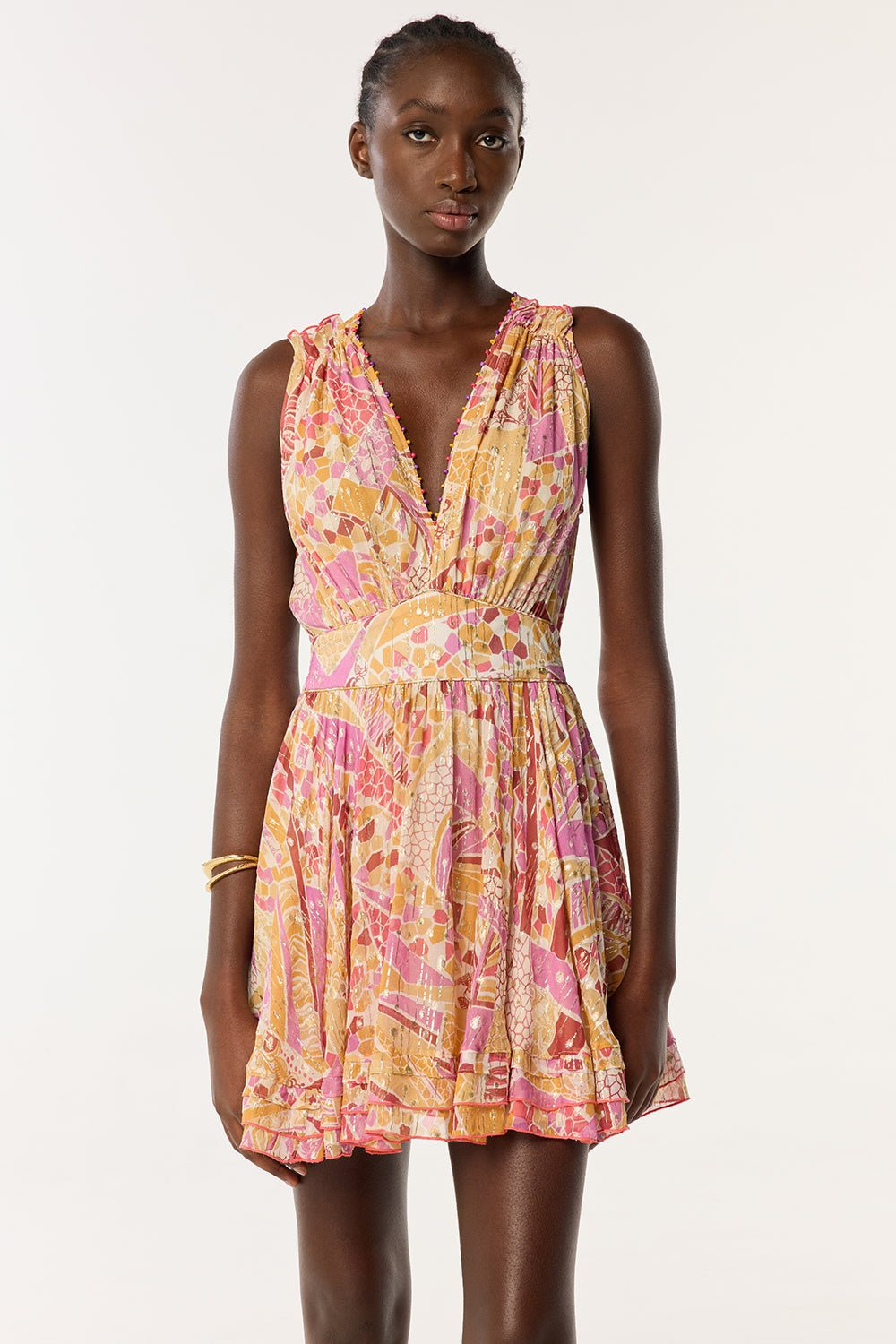 Mini Dress Bessie - Pink Mosaic - 1