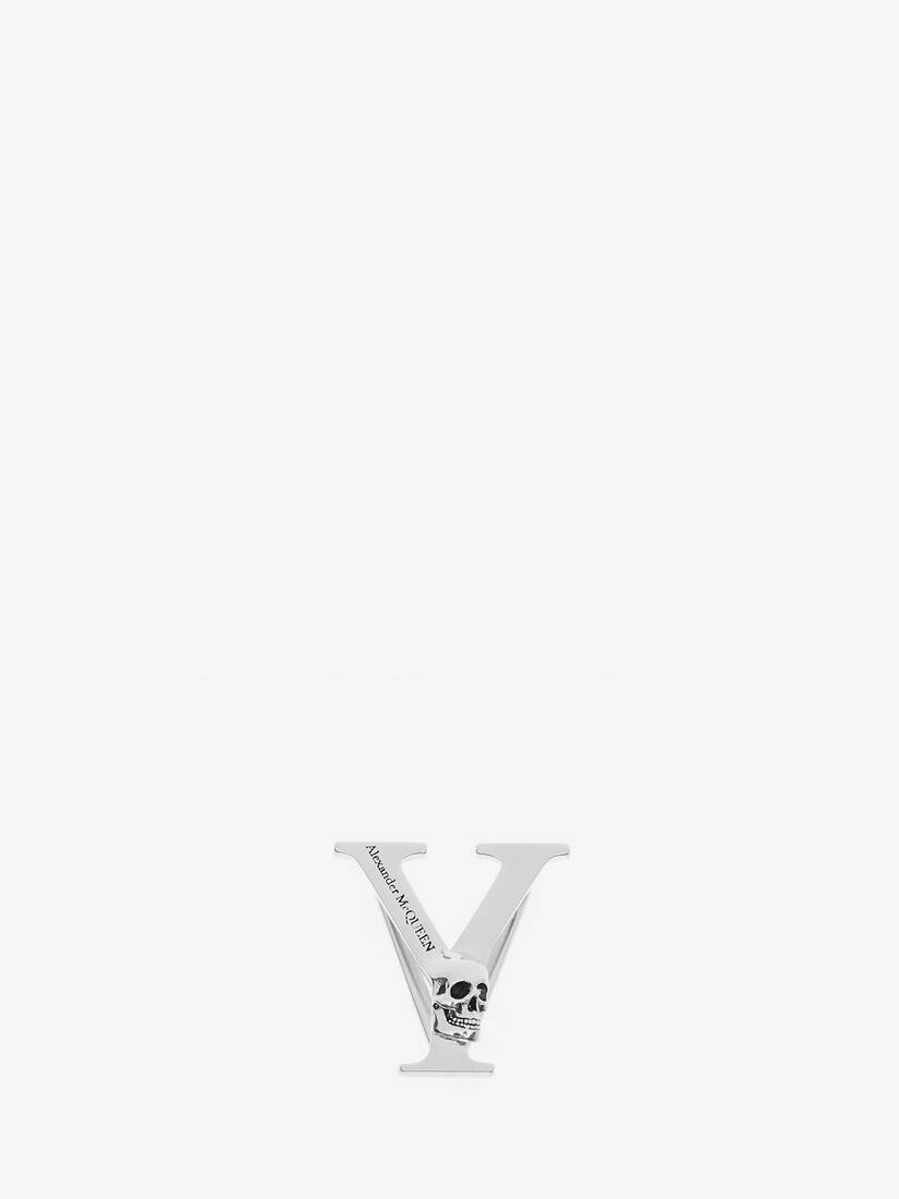 Alphabet Sneaker Charm in Silver - 1
