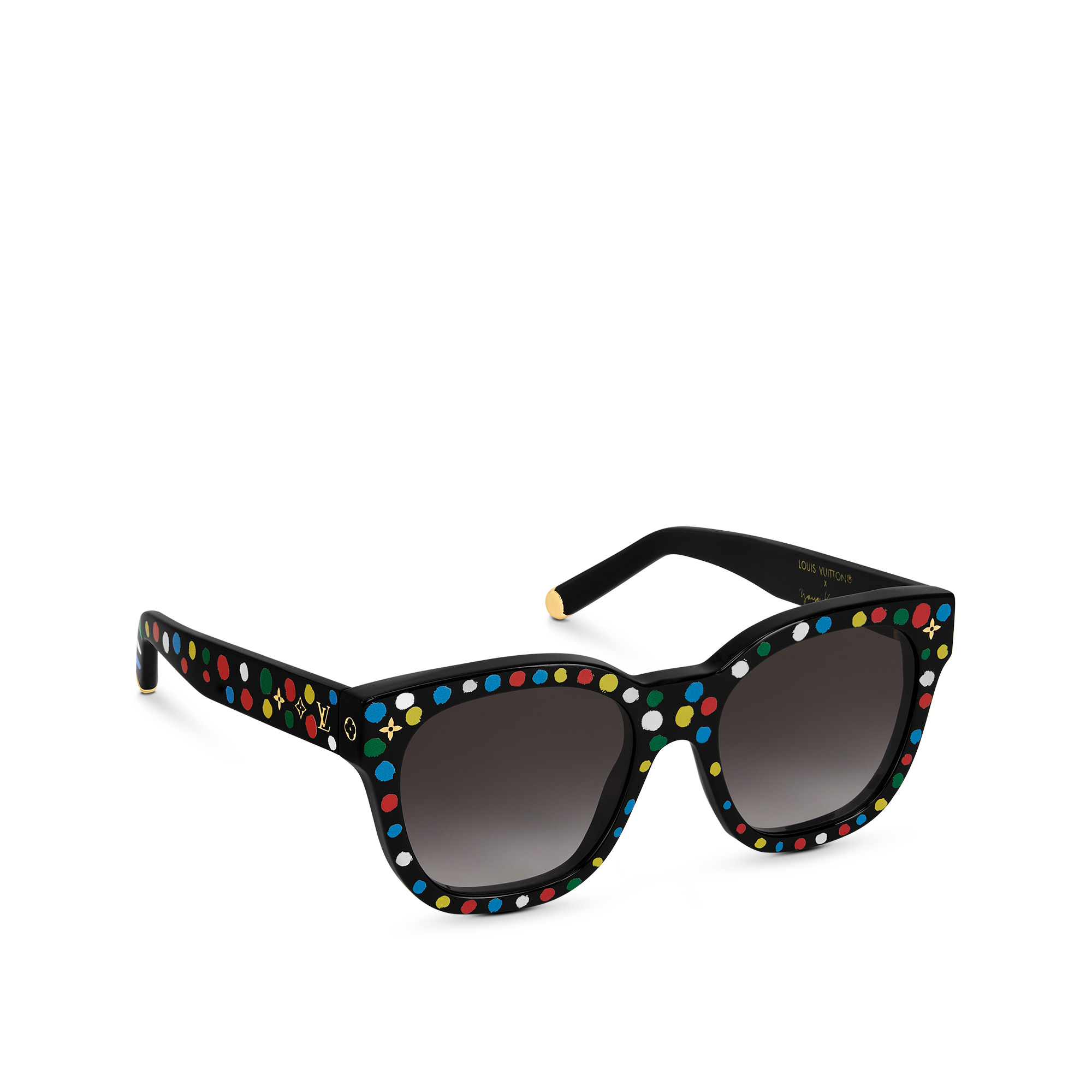 LV x YK My Monogram Square Painted Dots Sunglasses - 1
