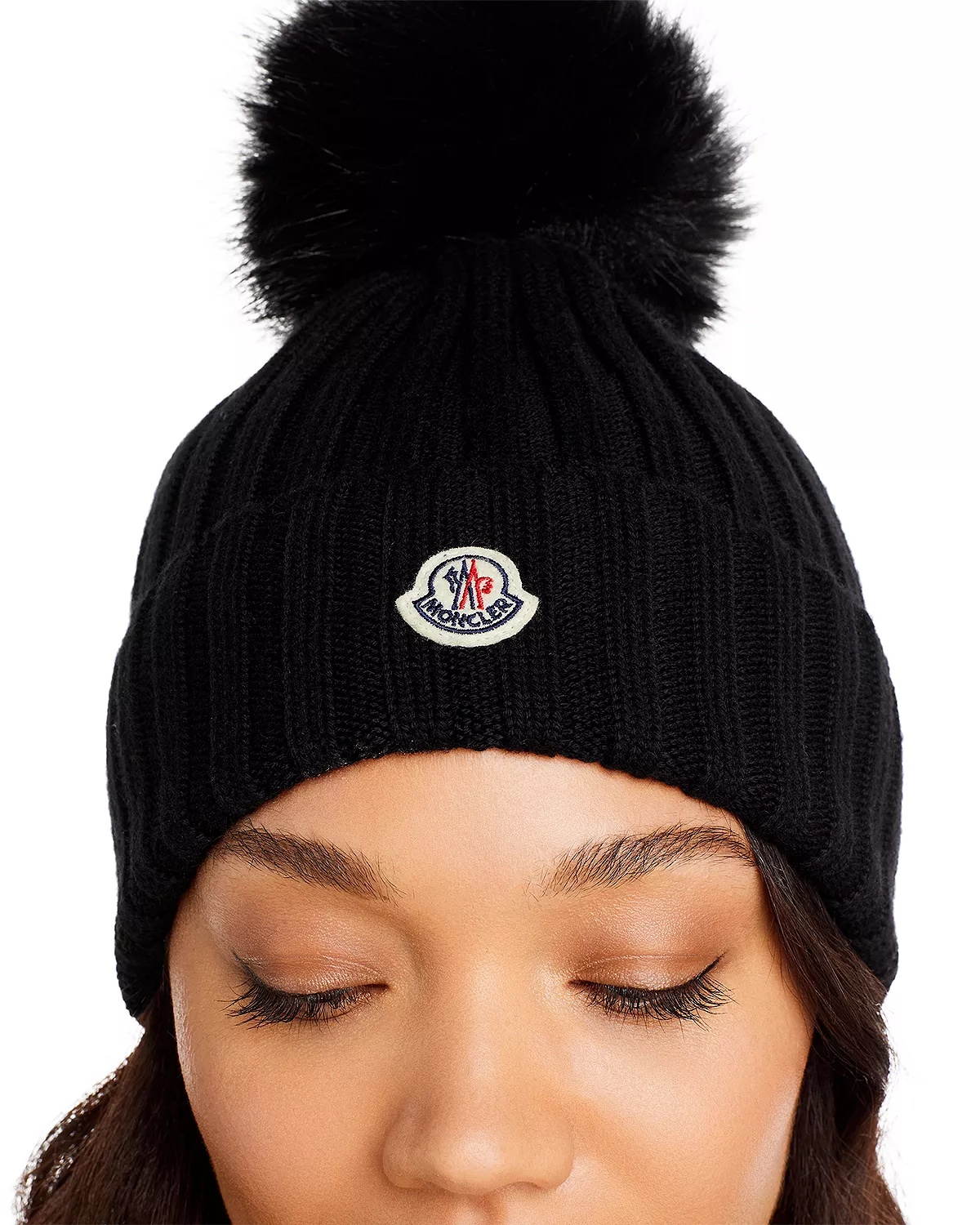 Wool Ribbed Pom-Pom Hat - 2