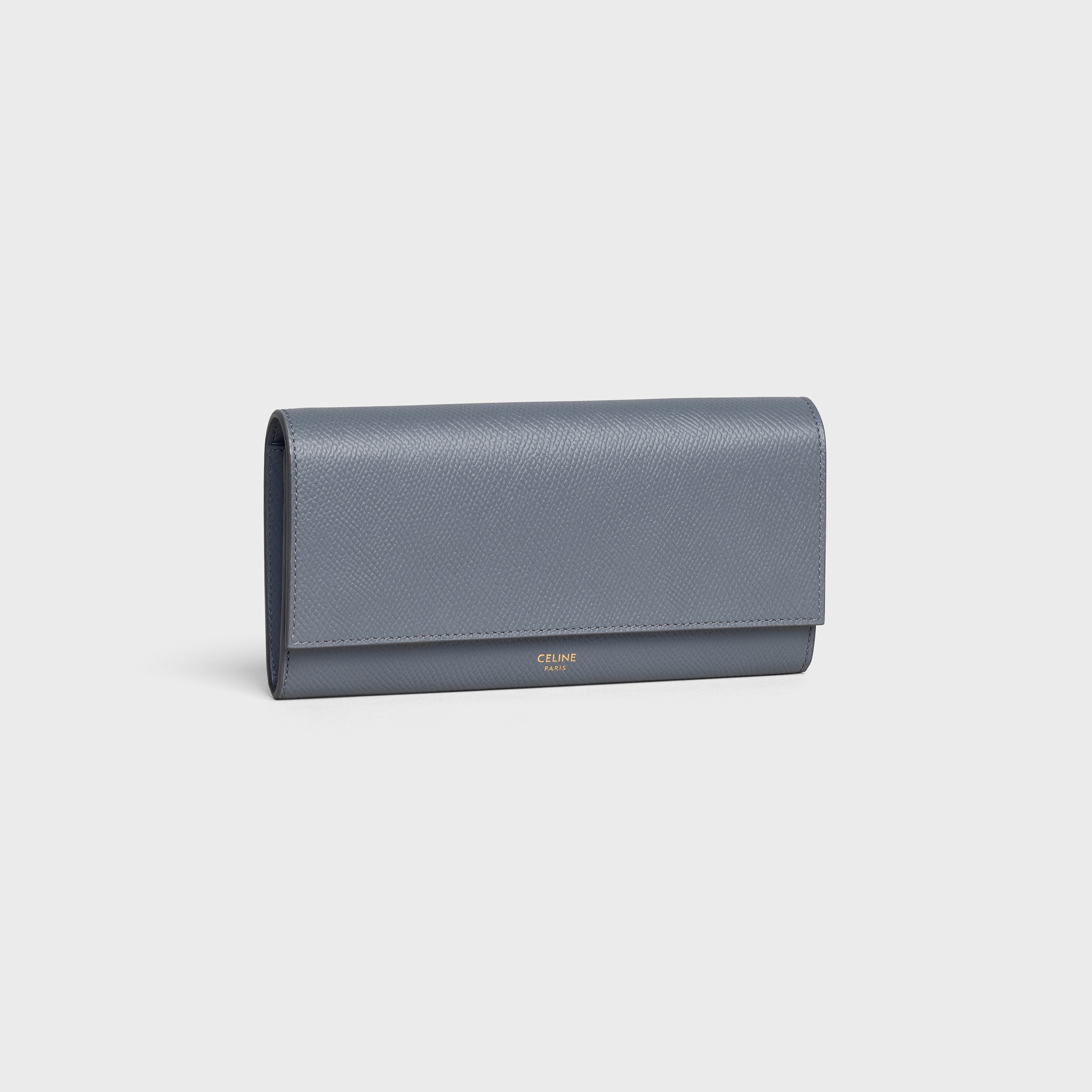 LARGE FLAP WALLET IN GRAINED CALFSKIN - 2