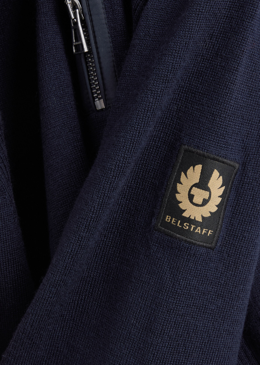 Belstaff Kilmington Half-zip Panelled Wool Jumper - 4