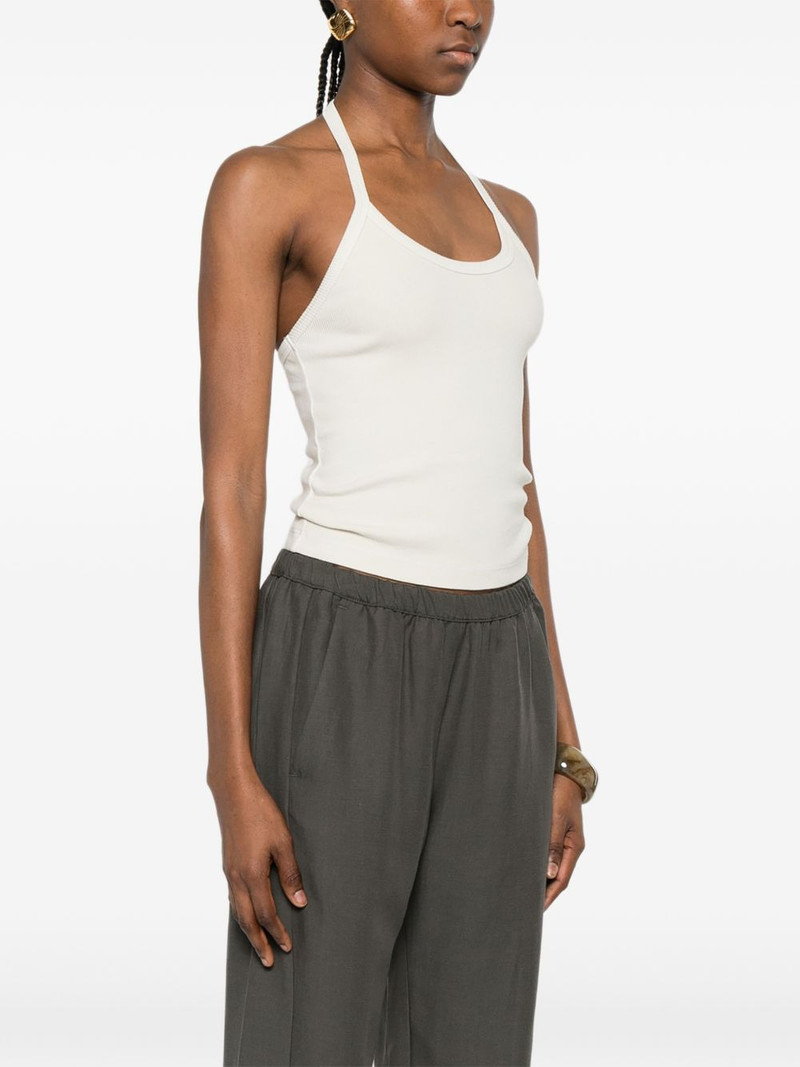 halter-neck ribbed tank top 3