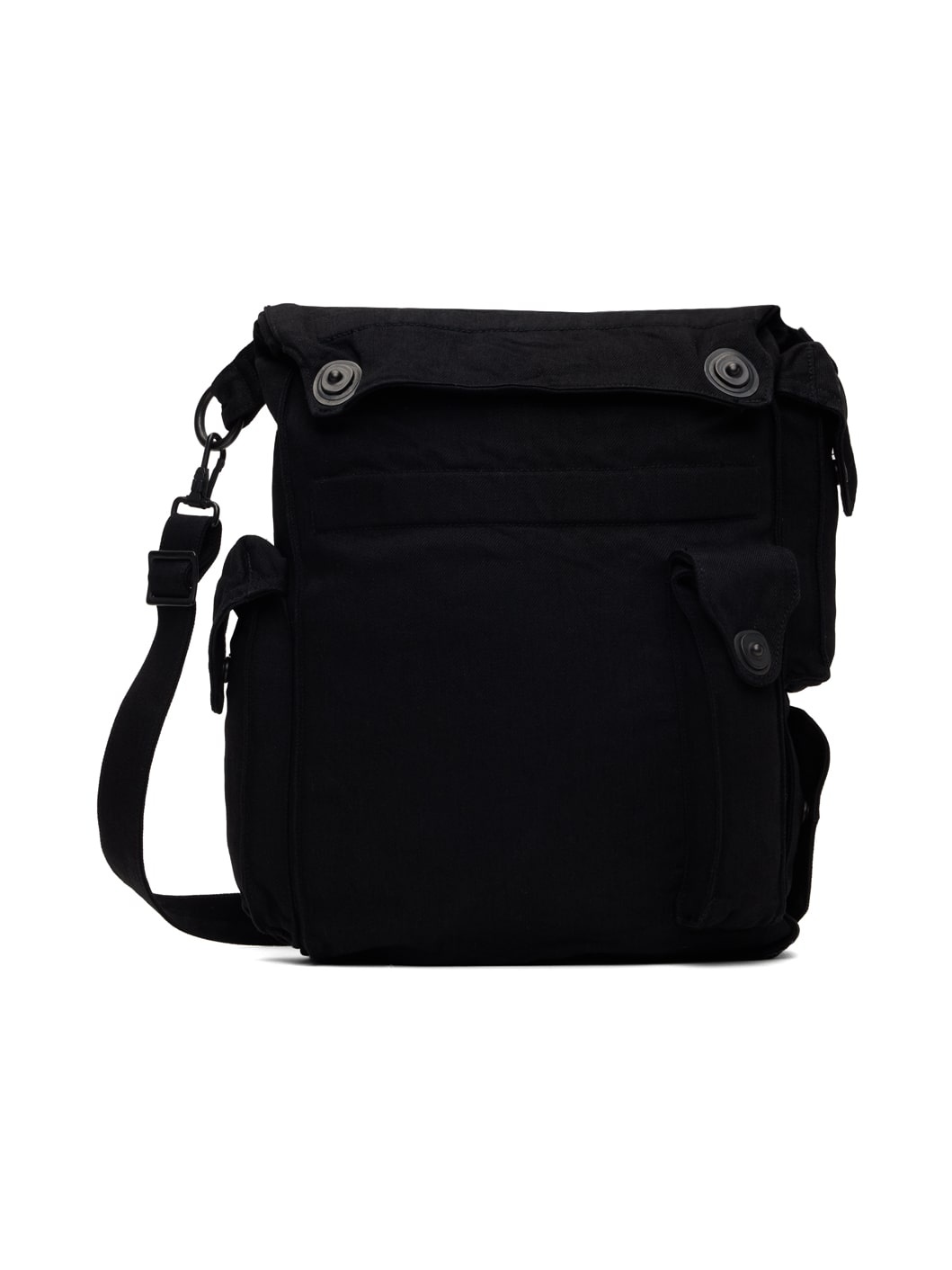 Black Cargo Messenger Bag - 1