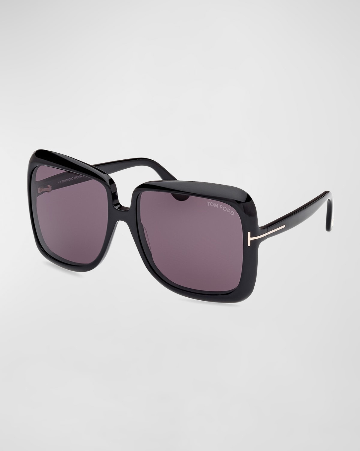 Lorelai Black Acetate Square Sunglasses - 2