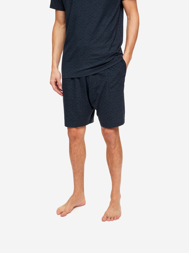Men's Lounge Shorts London 6 Micro Modal Stretch Navy 5