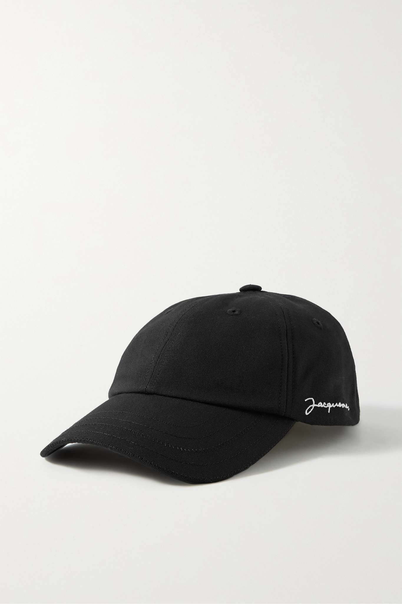 La Casquette embroidered cotton-twill baseball cap - 1