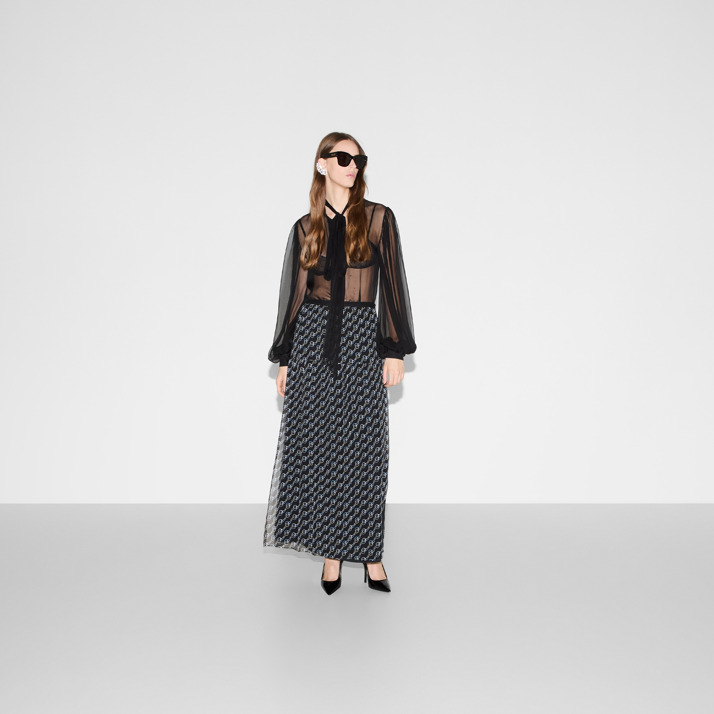 Printed silk skirt - 2