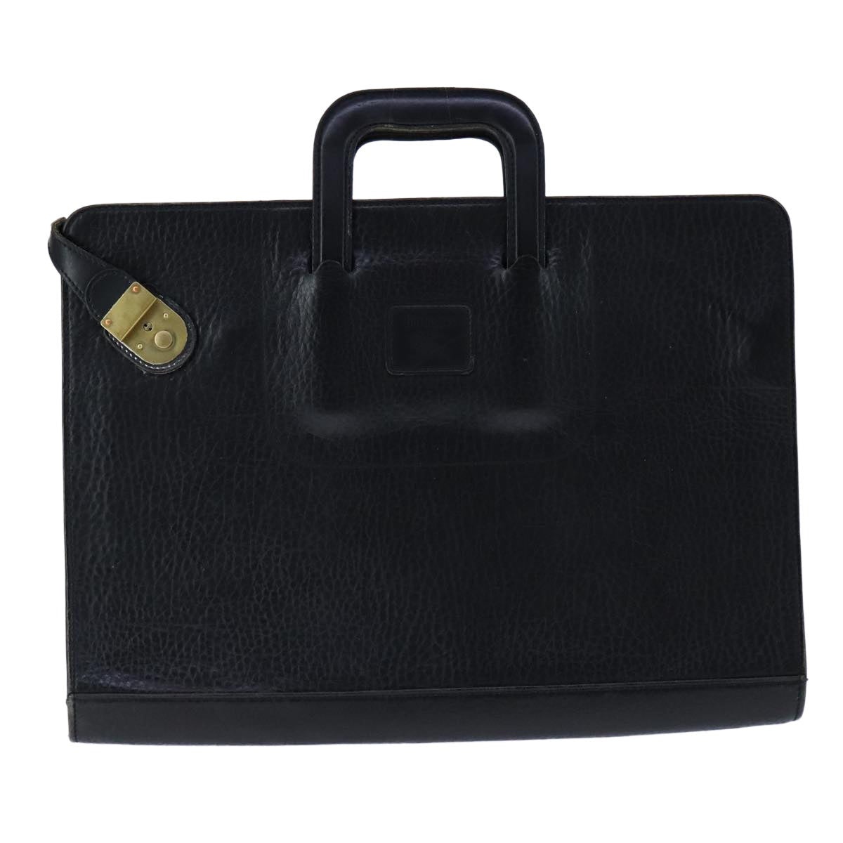 Burberry Business Bag Leather Black Gold - 13