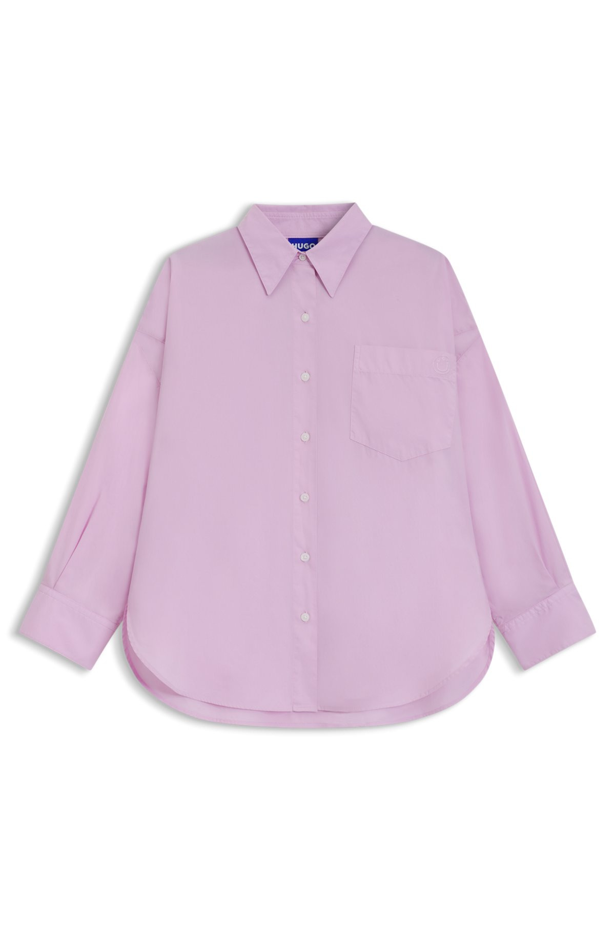 OVERSIZE-FIT BLOUSE IN COTTON POPLIN - 1