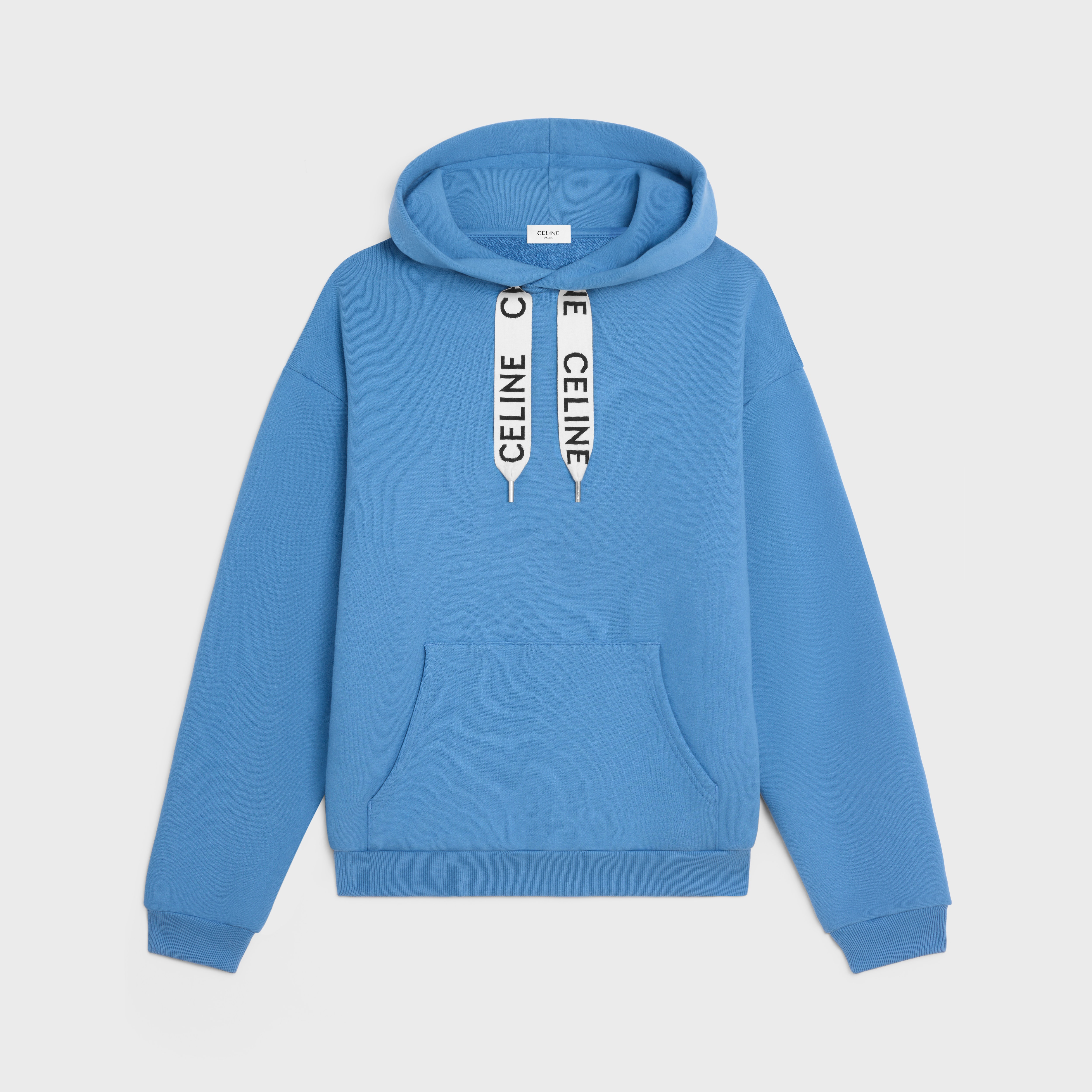 CELINE celine loose hoodie IN COTTON FLEECE | REVERSIBLE