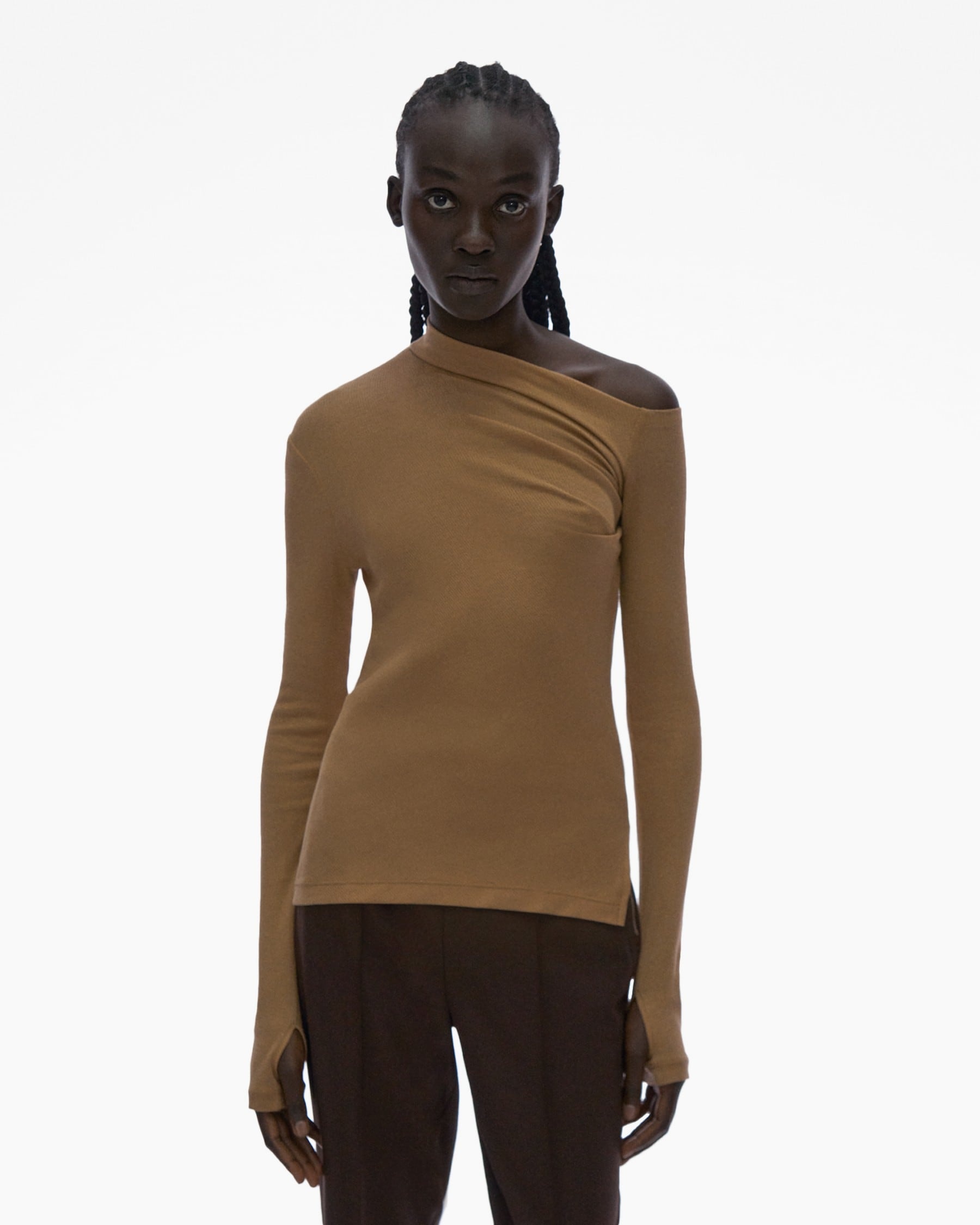 ASYMMETRIC LONG-SLEEVE TOP - 3