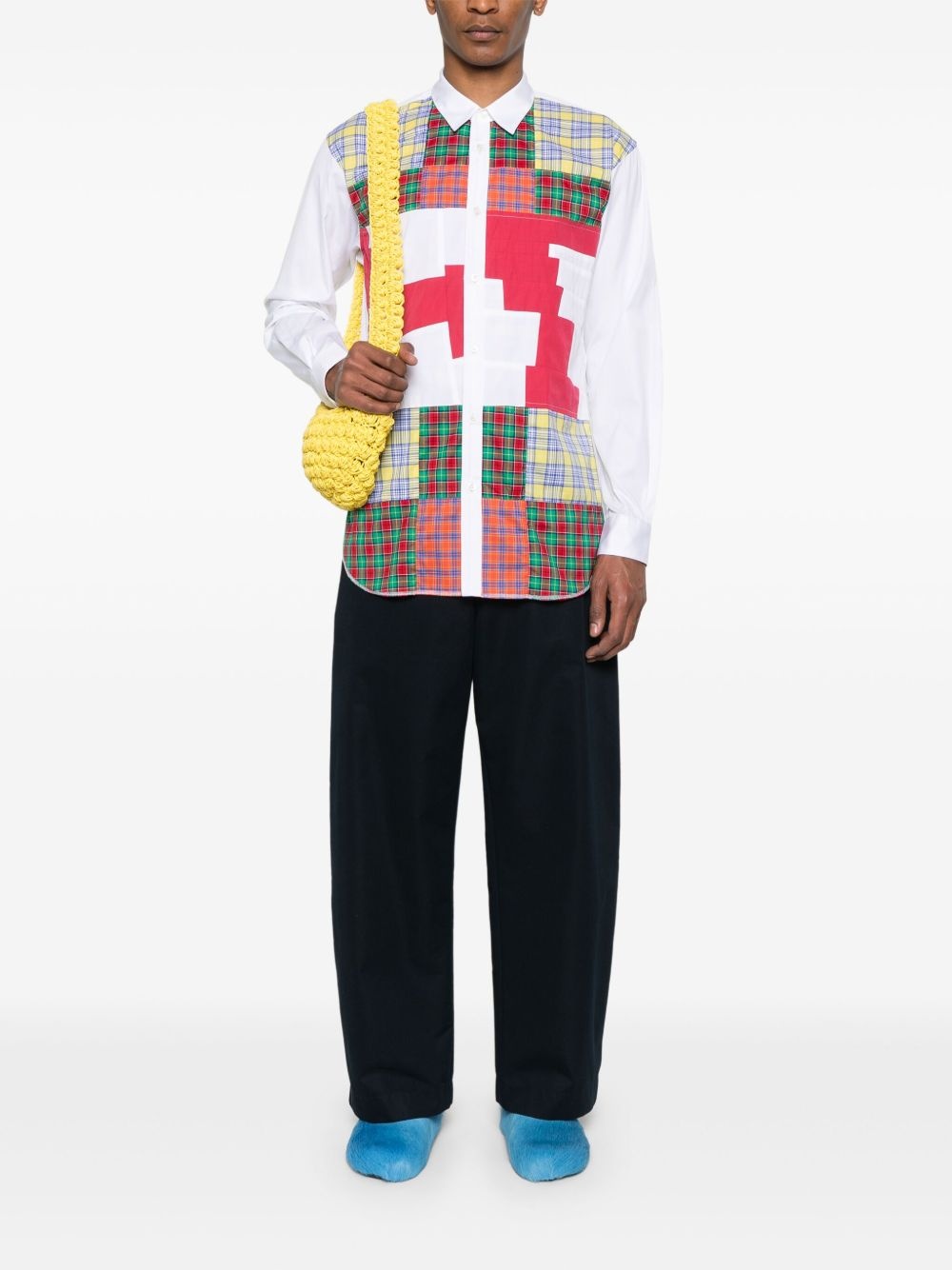 patchwork shirt - 2