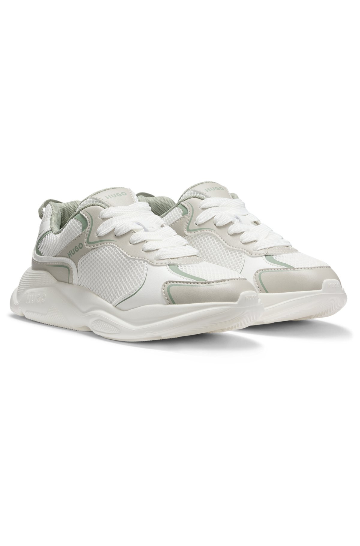 MESH-DETAIL TRAINERS WITH REAR PULL LOOP - 2