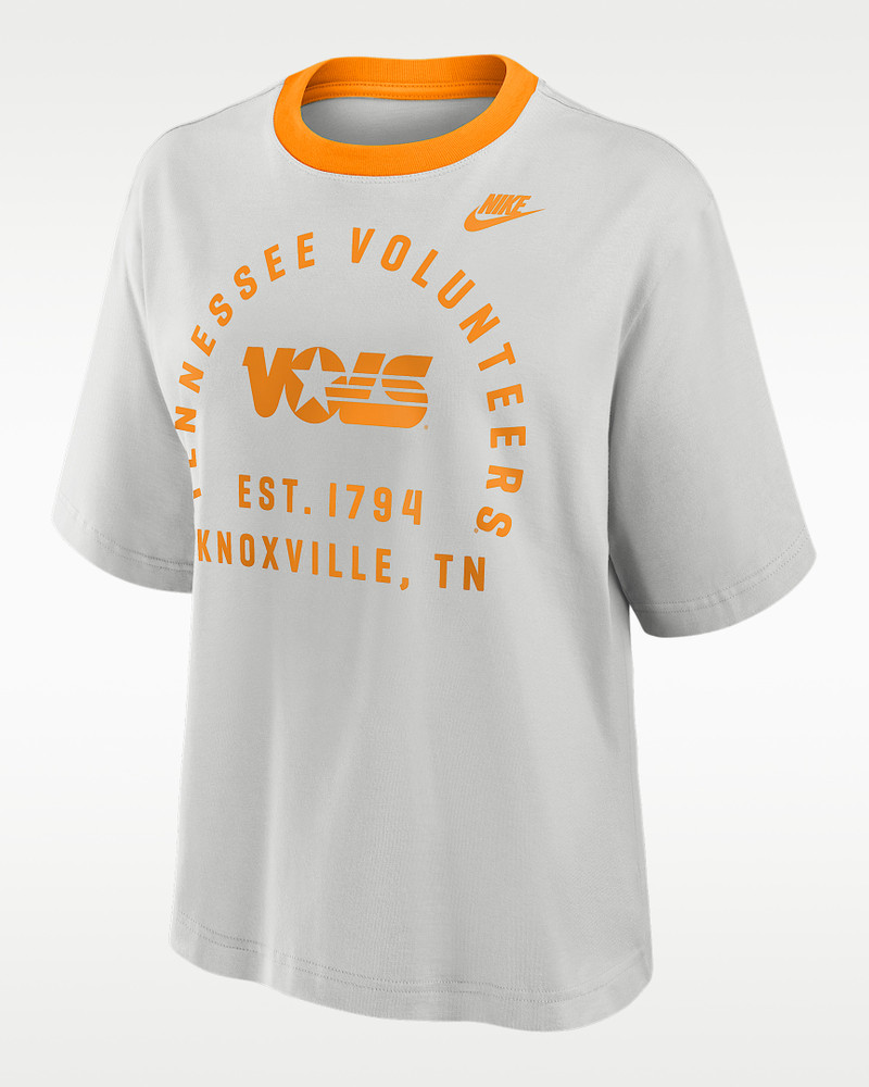 Tennessee Legacy Arch Script Boxy Women's Nike College T-Shirt 1