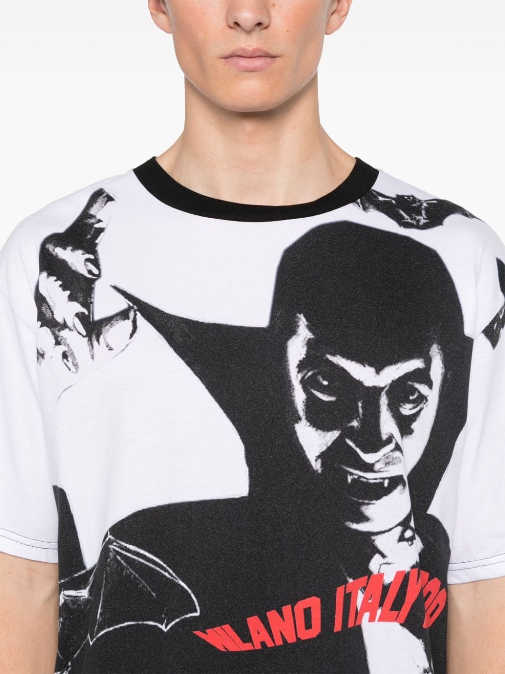 Dracula-print T-shirt - 4